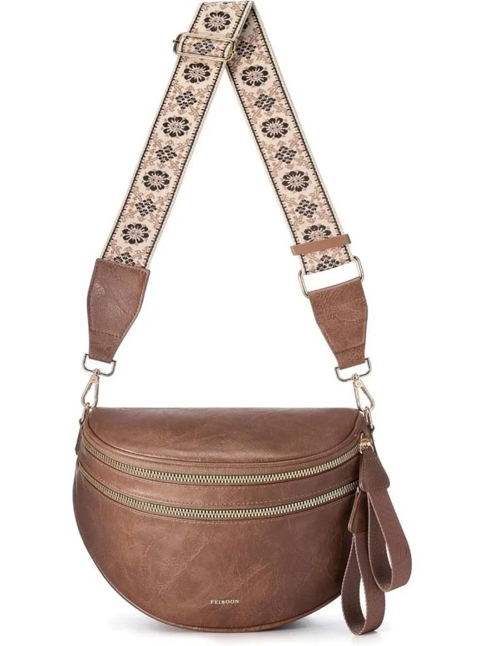 Stylish Spacious Leather Crossbody Bum Bag | Trendy Handbag & Wallet for Women
